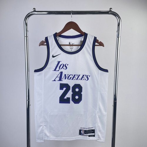 NBA 28 Hachimura Lakers 22-23 city Maillot blanc